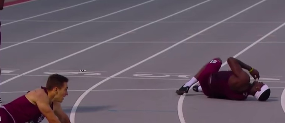 Infinite Tucker after winning his race.