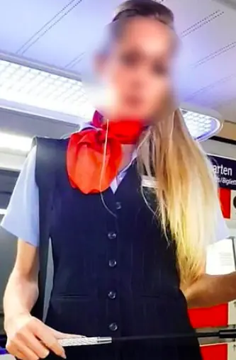 A still from the porn video filmed by Teresa W