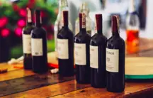 Bottles of wine. 