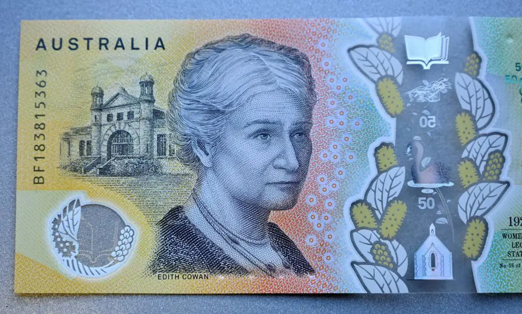 An Australian $50 note.