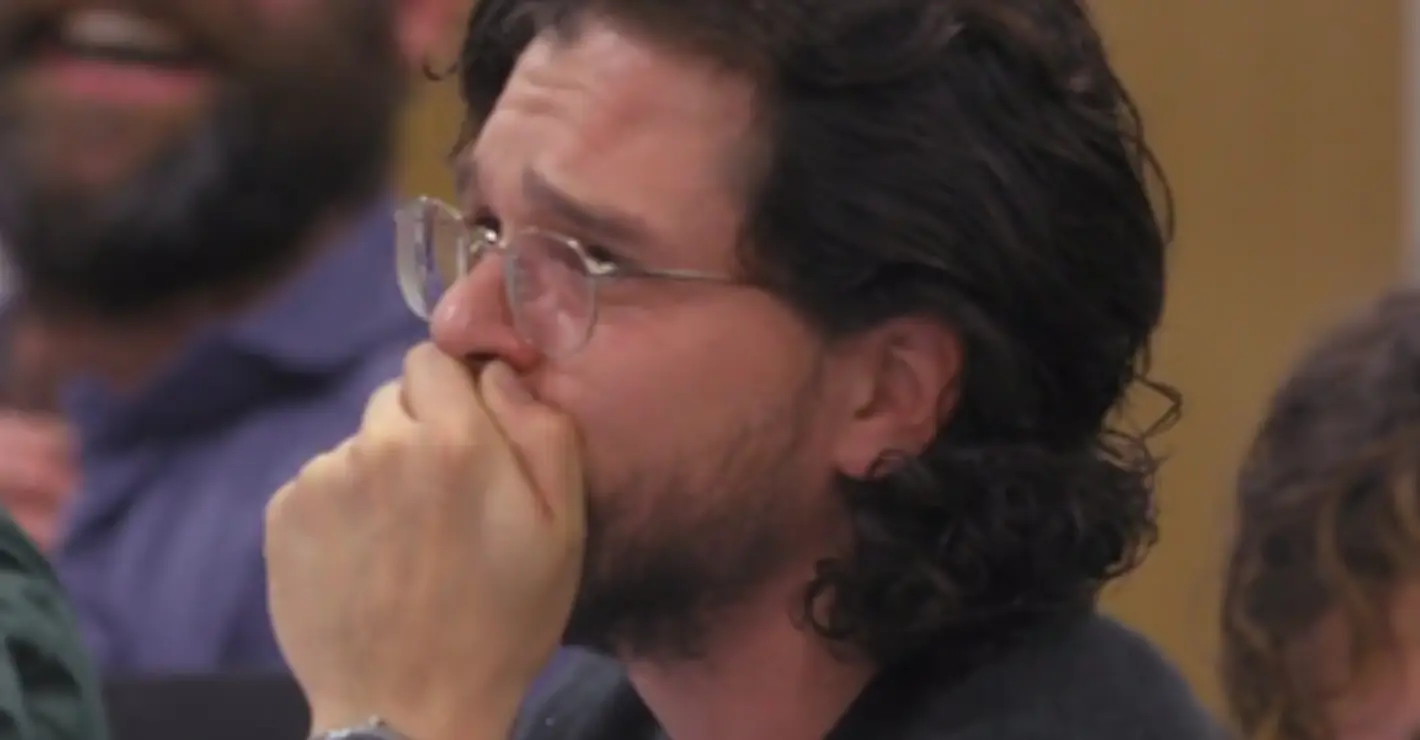 Kit Harington sobs as he realizes Jon Snow will murder Daenerys in the controversial 'Game of Thrones' finale