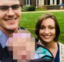 A family smiling. 