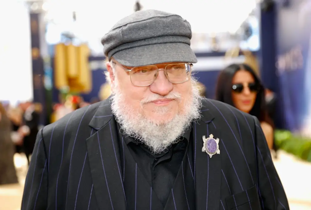 George R.R. Martin wearing a hat. 
