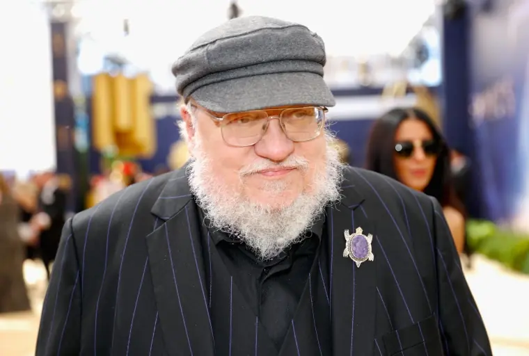 George R.R. Martin wearing a hat. 