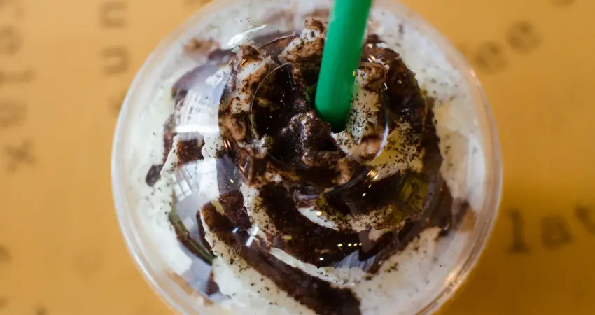 All Frappuccino drinks are 50% off at Starbucks today
