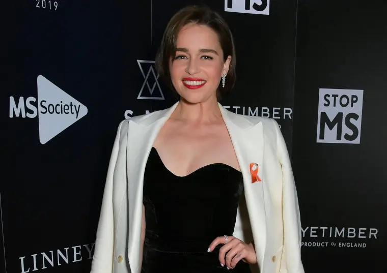 Emilia Clarke smiling. 