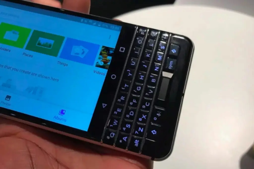 The Blackberry KeyOne phone.