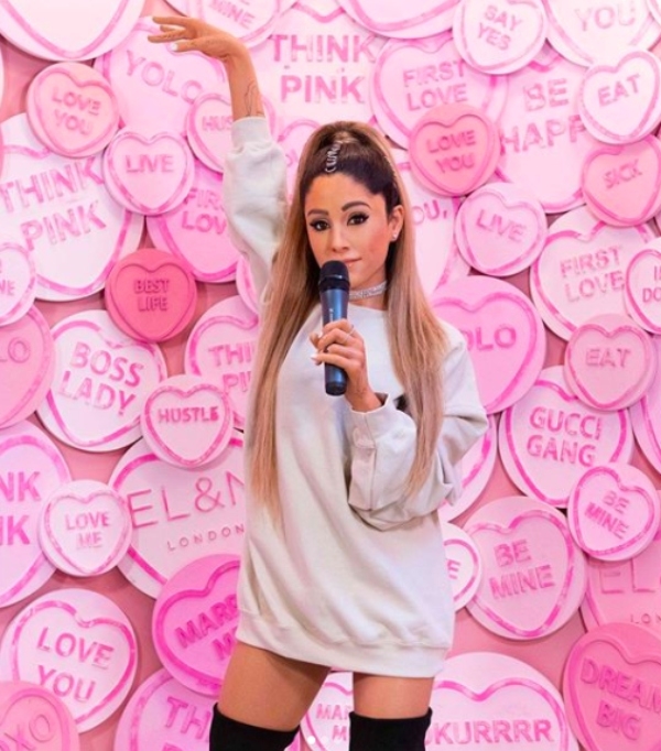 An Ariana Grande waxwork.