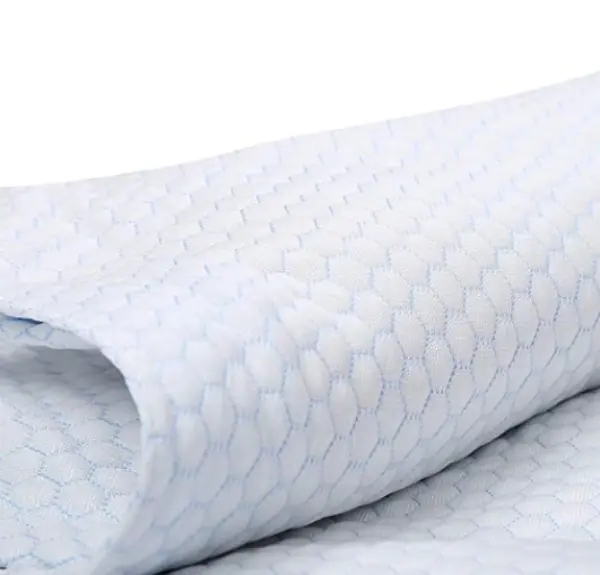 A close up of a weighted, cooling blanket. 