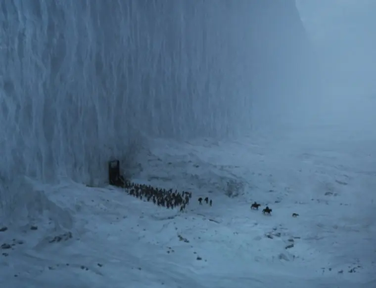 The last scene of Game of Thrones.