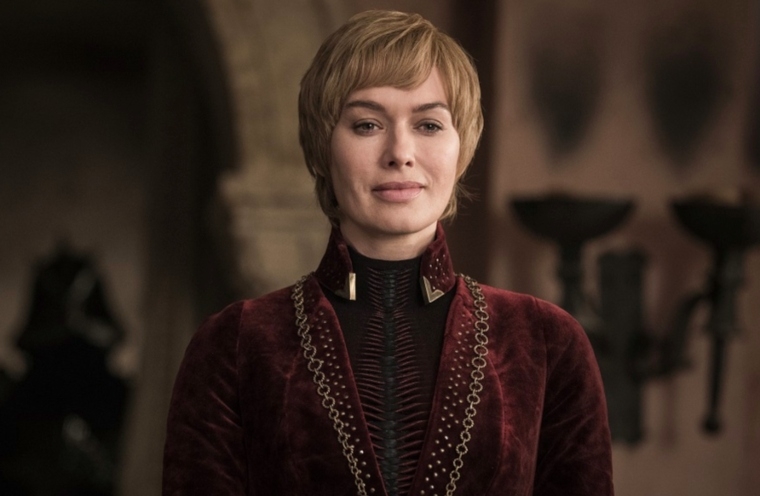 Cersei Lannister smirking.