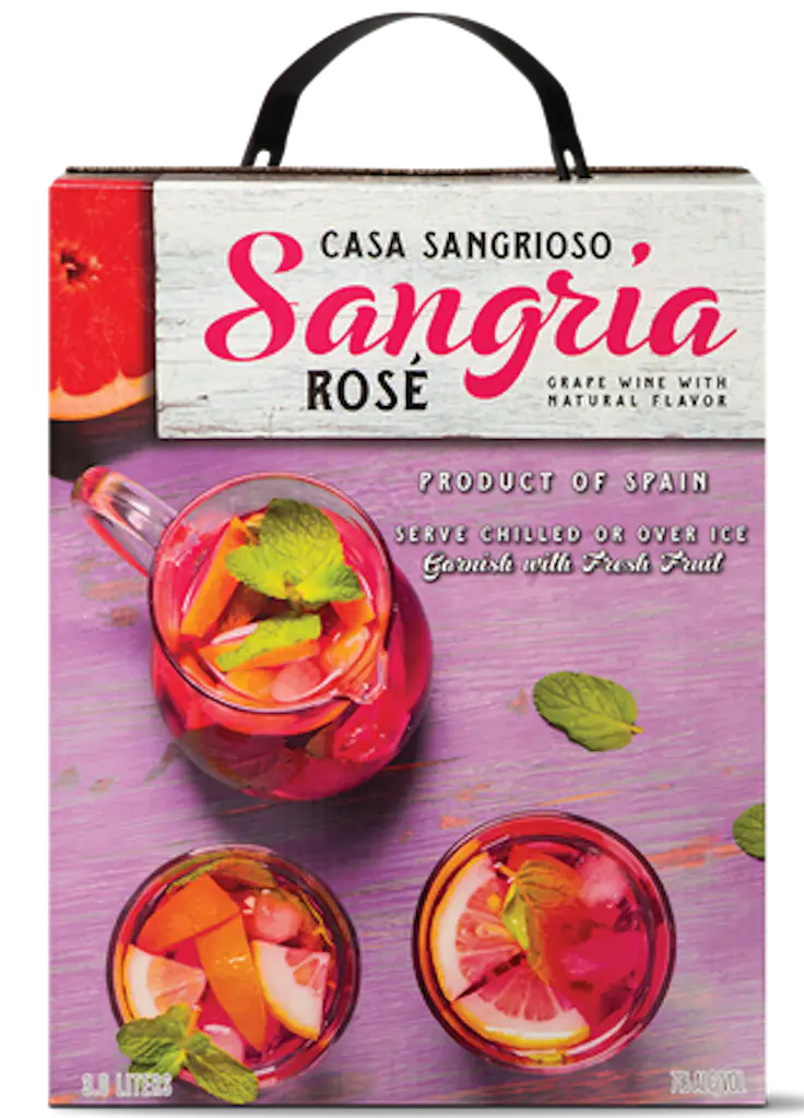 Aldi's boxed wine.
