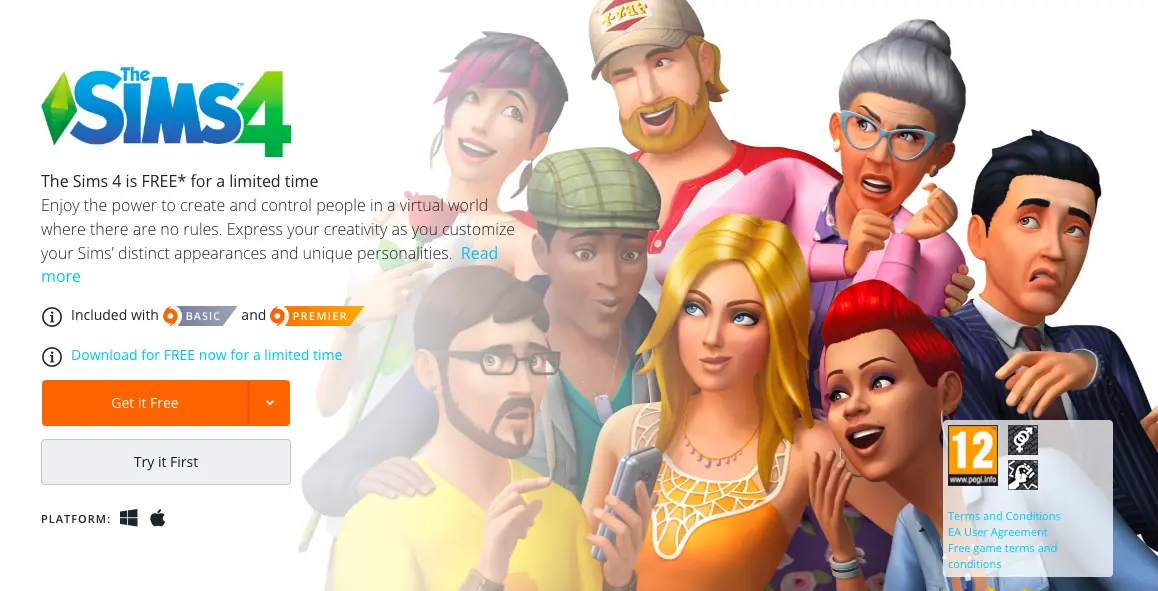 the sims 4 for free ea origin