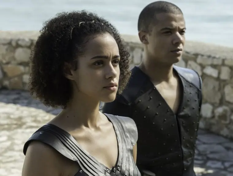 Missandei and Grey Worm. 