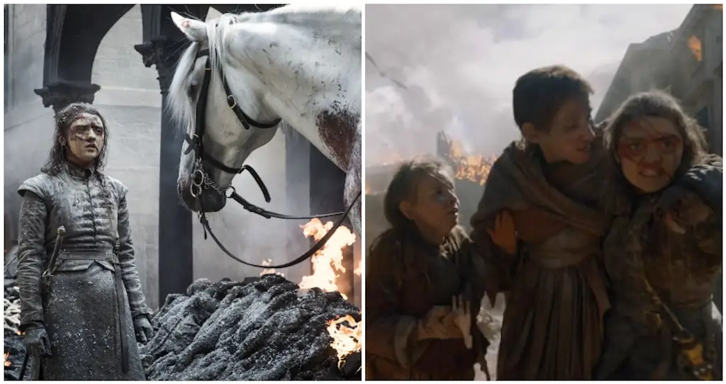 game of thrones arya white horse