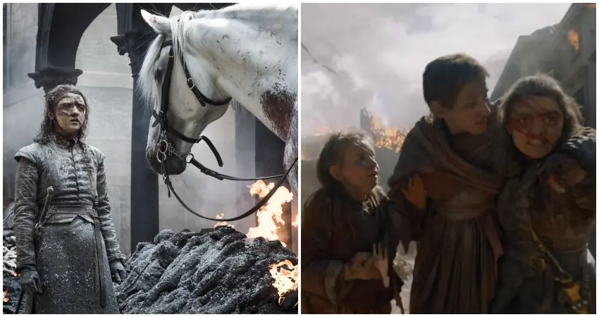 game of thrones arya white horse