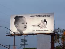 A billboard Kylie Jenner had erected to celebrate Travis Scott