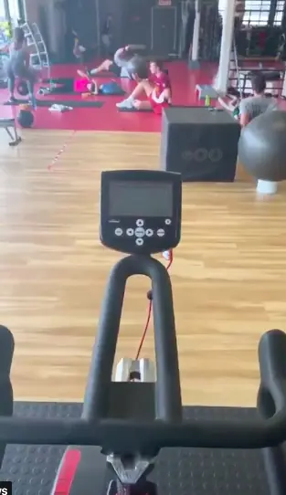 gym man masturbating