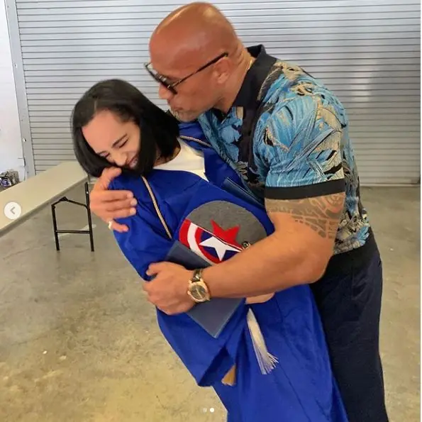 the rock daughter graduation