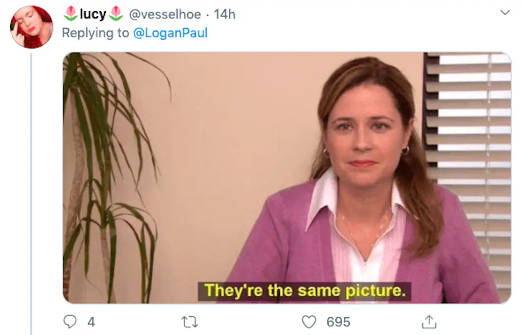 A Twitter comment.
