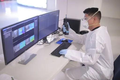 March 24, 2020, San Juan, PR, United States: Puerto Rico National Guard members prepare to screen arriving passengers for the COVID-19, coronavirus at the San Juan International Airport March 24, 2020 in San Juan, Puerto Rico. (Credit Image: © Alexis Velez/Planetpix/Planet Pix via ZUMA Wire)