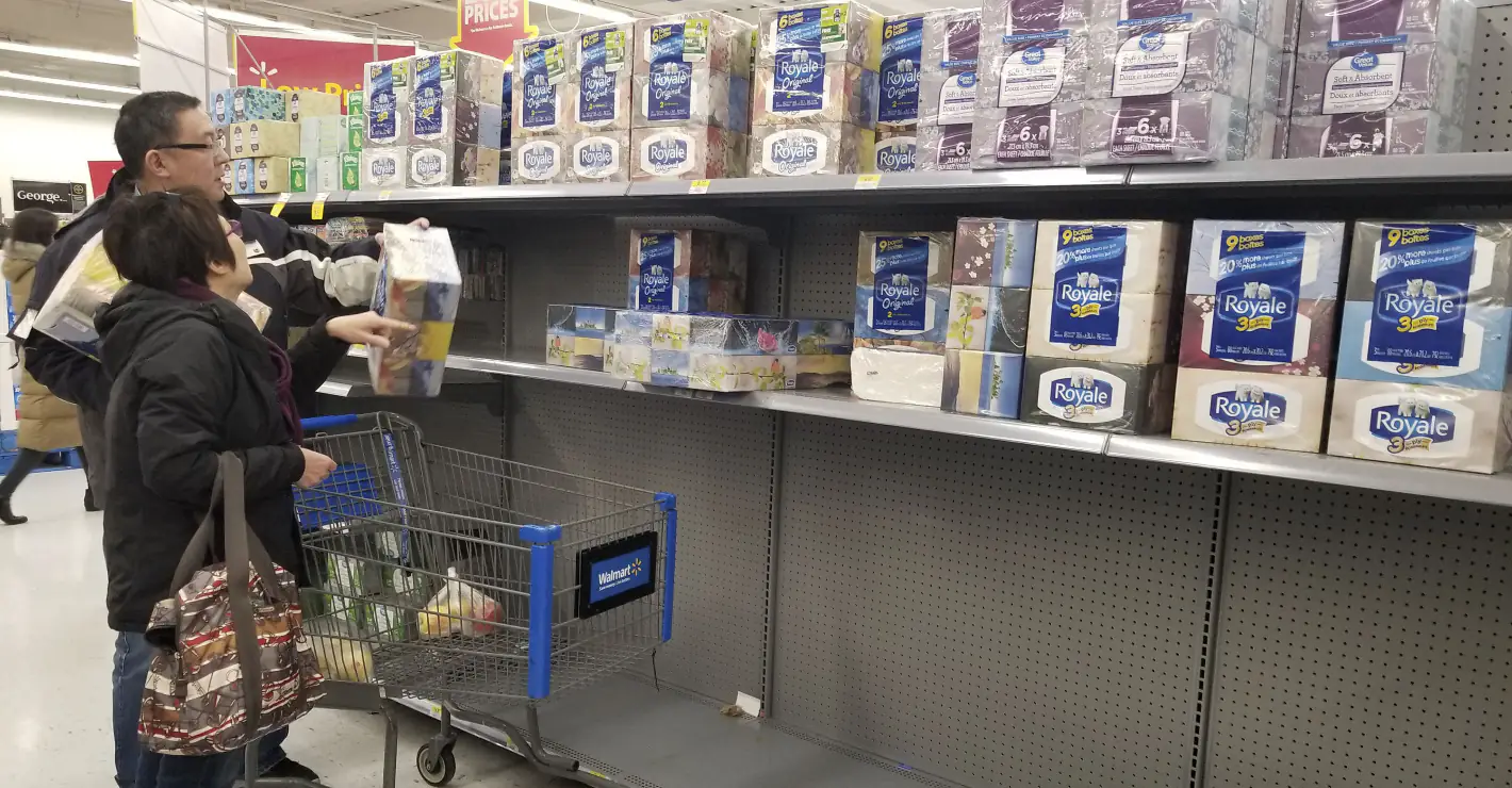 Woman gives birth in supermarket toilet paper aisle as she stocked up