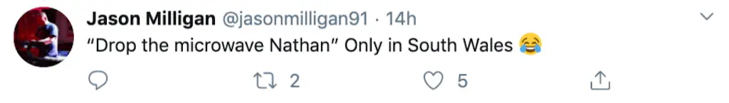 A Twitter comment.
