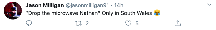 A Twitter comment.