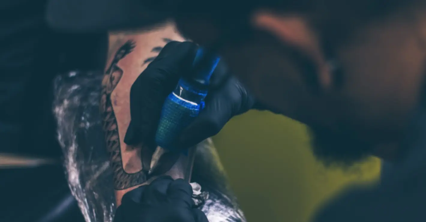 Man reveals he's slowly tattooing his entire body turquoise
