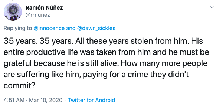 An image of a Twitter comment.