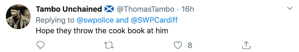 A Twitter comment.