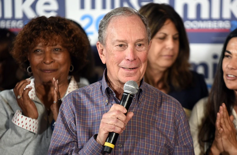 Mike Bloomberg speaking.