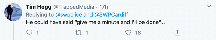 A Twitter comment.