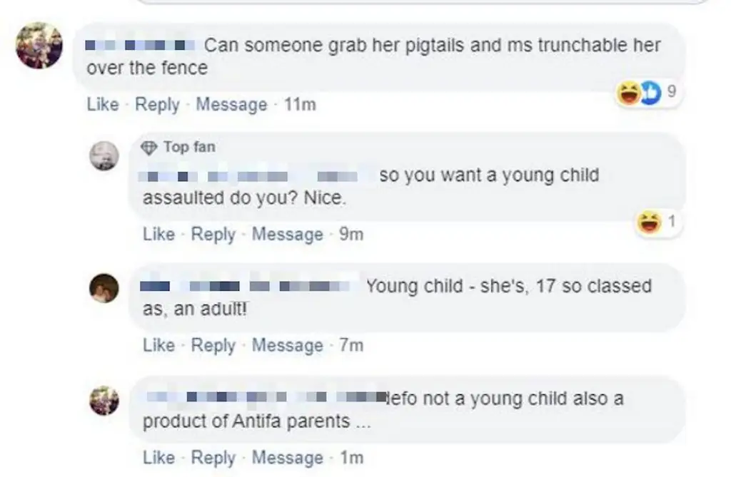 A Facebook comment.
