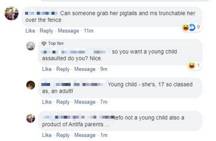 A Facebook comment.