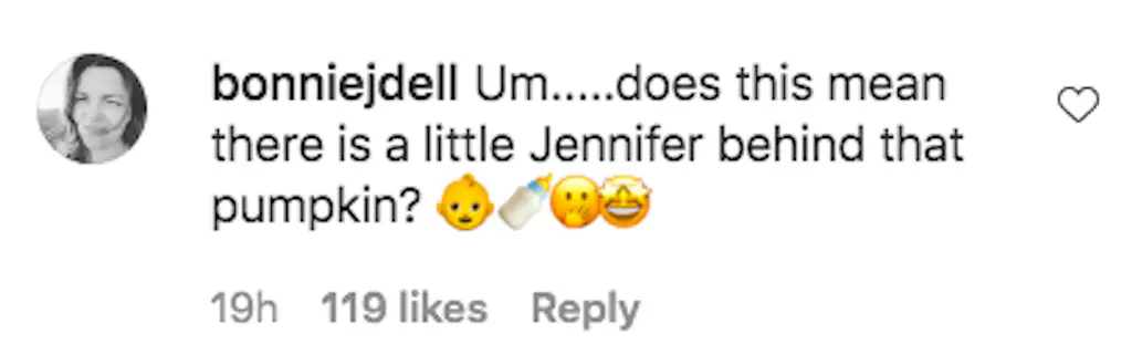 An Instagram comment.