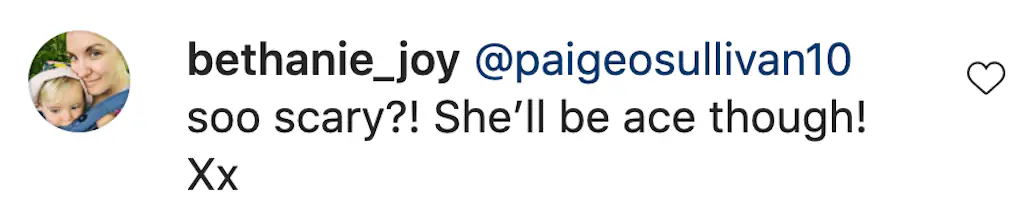 An Instagram comment.