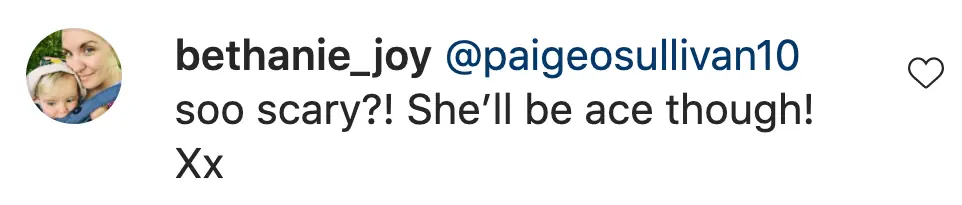 An Instagram comment.