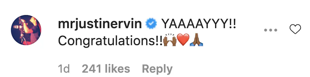 An Instagram comment.