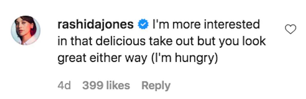 An Instagram comment.