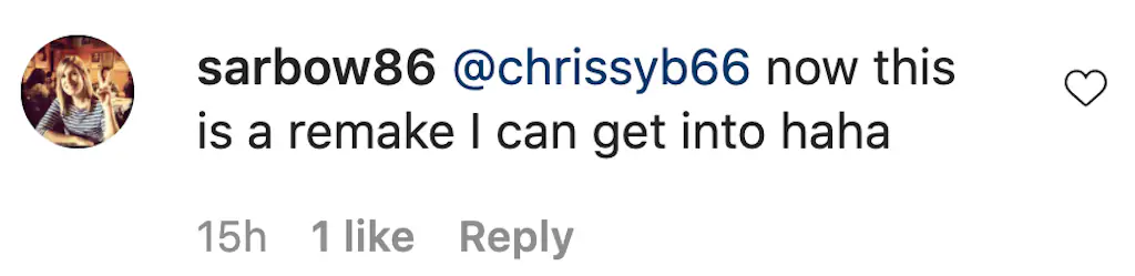 An Instagram comment.