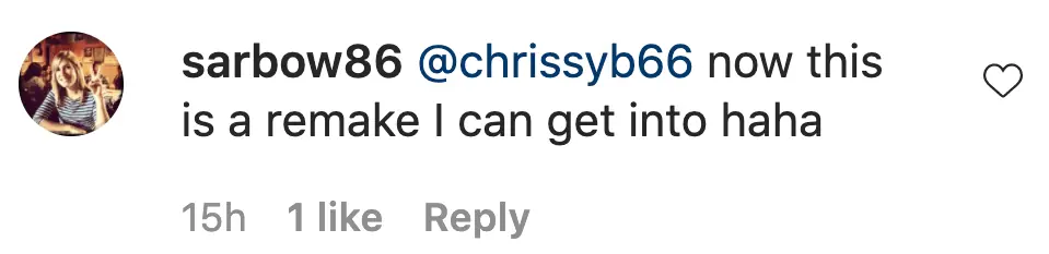 An Instagram comment.