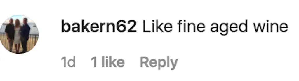One commenter said the Mexican-born actress was '[like a] fine aged wine.'