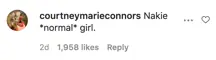 An Instagram comment.