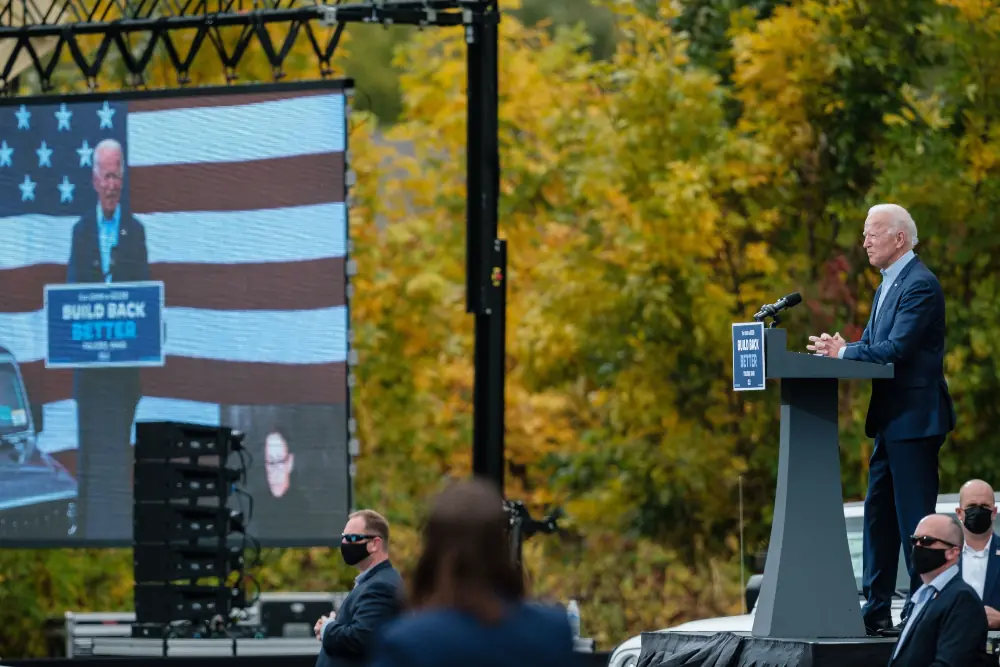 Joe Biden at a campaign event