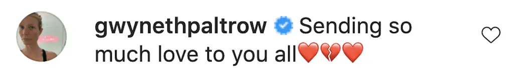 An Instagram comment. 