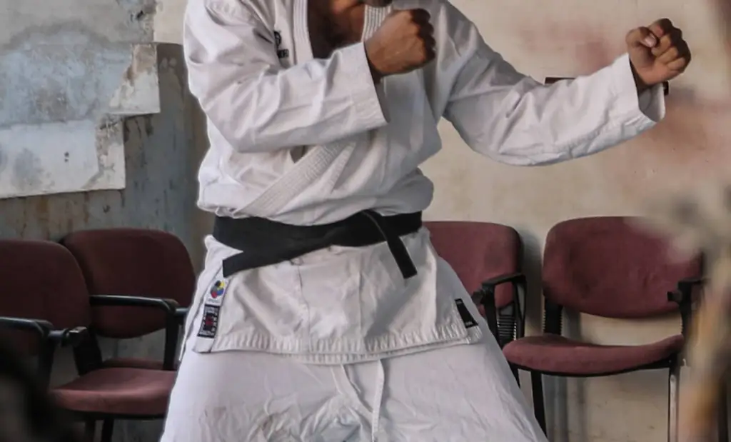 An image of a black belt. 