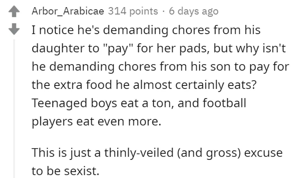A Reddit comment. 