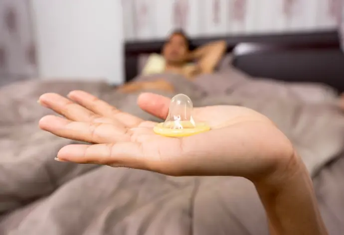 A condom.