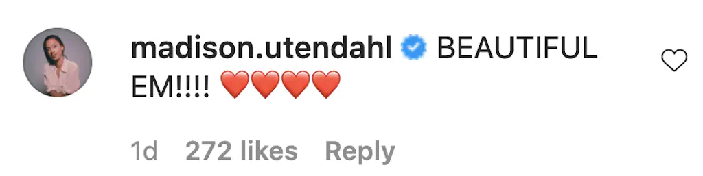 An Instagram comment.